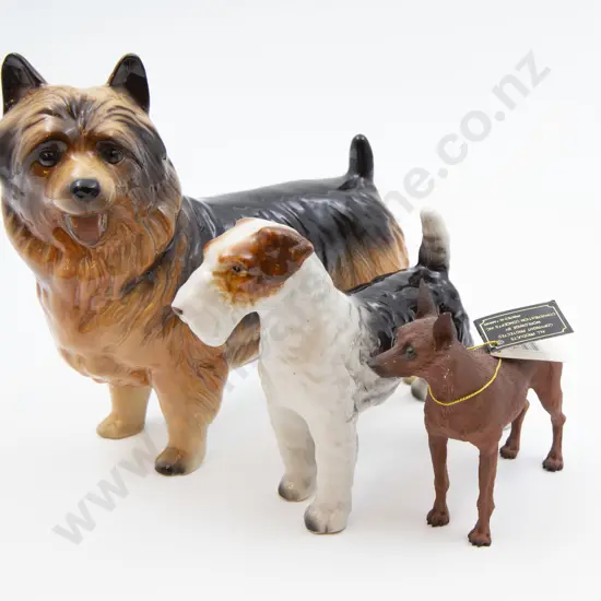 Three Various Dog Ornaments