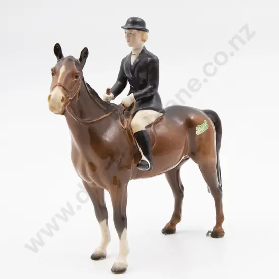Beswick Horse Model With Female Rider