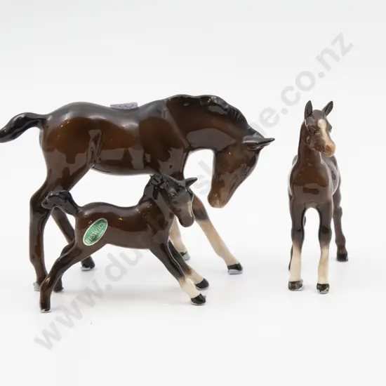Beswick Horse Model Together With Two Foals