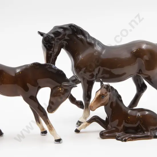 Beswick Horse Model Together With Two Foals