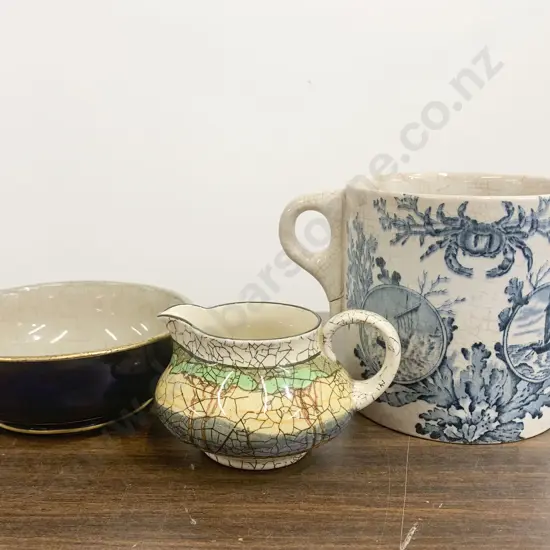 Early Doulton Bowl Together With Jug and Breakfast Mug