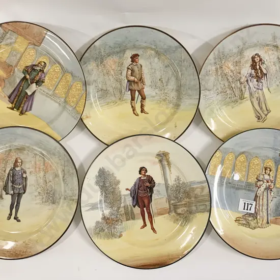Six RD Shakespeare Series Plates