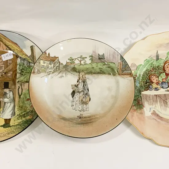 RD Dickens Ware Plate Together With Gaffers Plate and Other