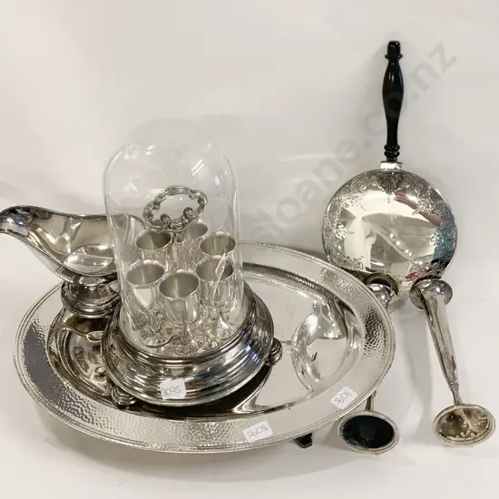 Qty of Assorted S/P Including Dome Cased S/P Liqueur Glasses