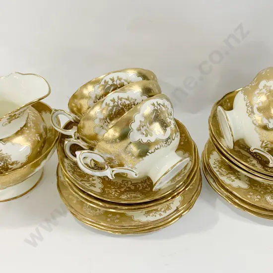 Hammersley Gilt Decorated Part Tea Set