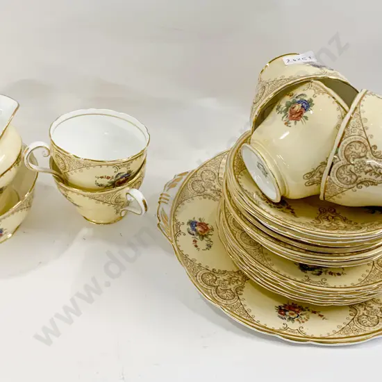 Aynsley Floral Decorated Part Tea Set
