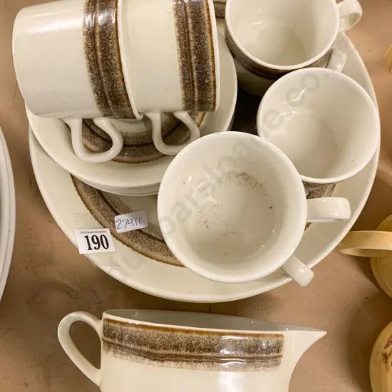 Crown Lynn "Earthstone" Part Dinner Set (20 Pieces)