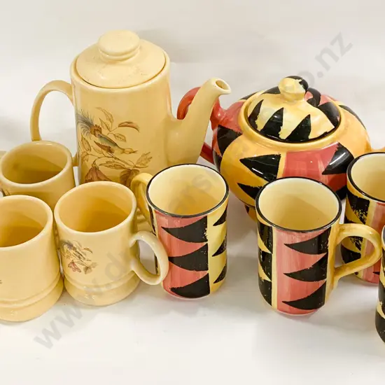 Titian Ware Floral Decorated Part Tea Set Together With Other Modern Tea Set