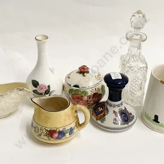 Small Box of Assorted China Including Carlton Ware etc.