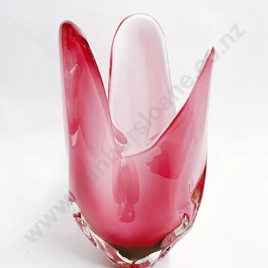 Art Glass Handkerchief Vase