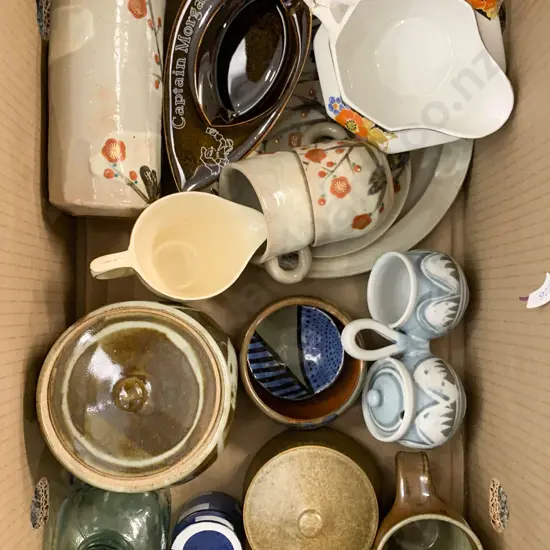 Box of Assorted Pottery