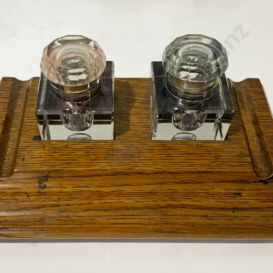 Desk Stand With Two Ink Wells