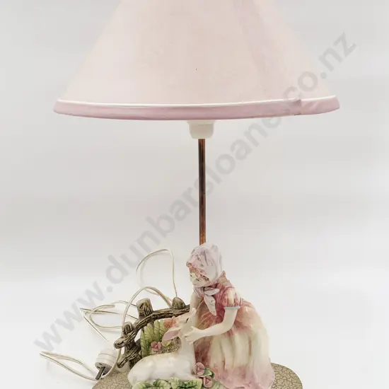 Ceramic Figure Group Lamp
