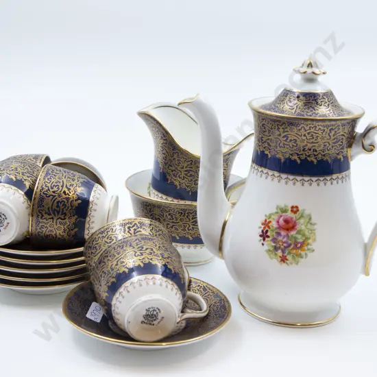 Floral Decorated Coffee Set