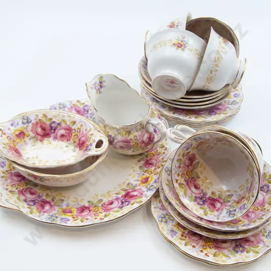 Royal Albert "Serena" Floral Decorated Part Tea Set