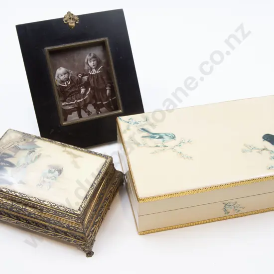 Two Jewellery Boxes and Photo Frame