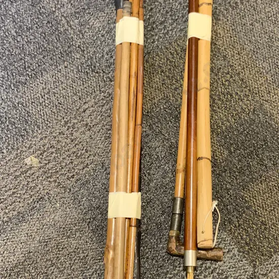 Qty of Assorted Walking Sticks Including One With Horse Measure