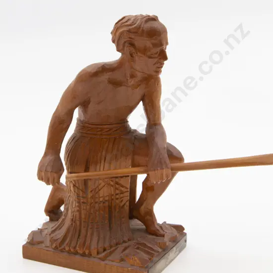 Wooden Maori Carved Figure