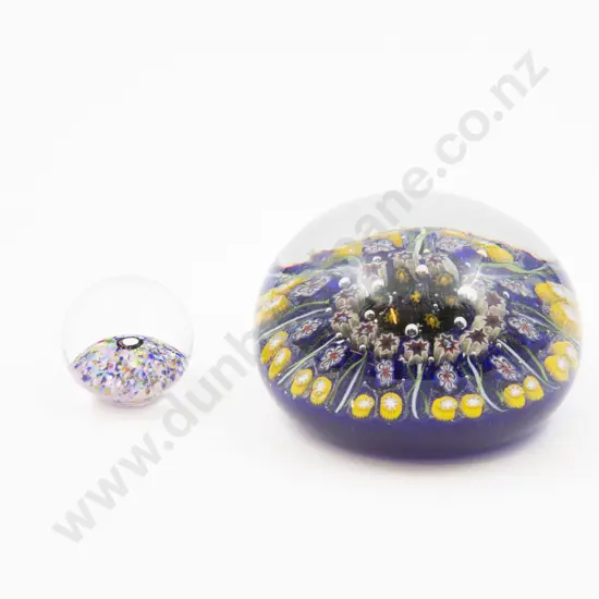 Two Glass Paper Weights