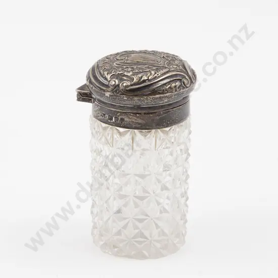 Sterling Silver Topped Vanity Jar