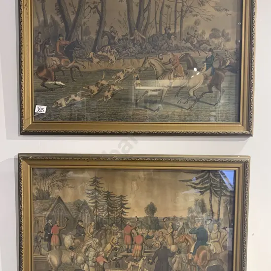 Two Victorian Hunting Prints