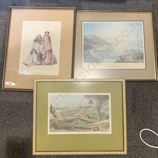Avon Print Together With Two Turnbull Library Prints
