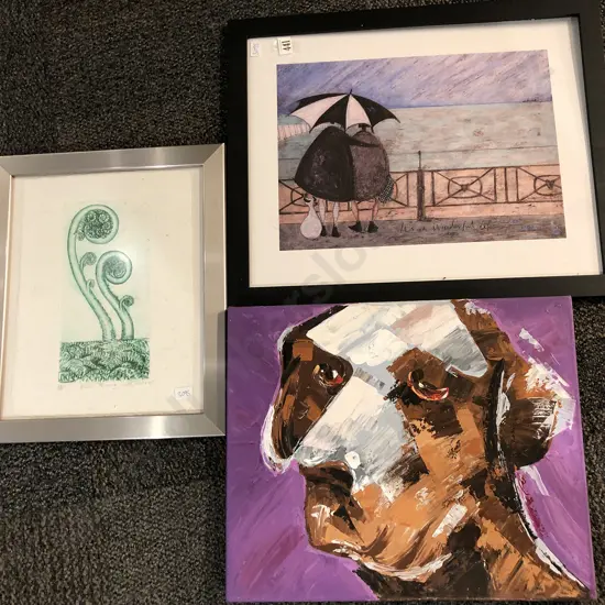 Jill Roche Limited Edition Print Together With Other Print and Canvas Work