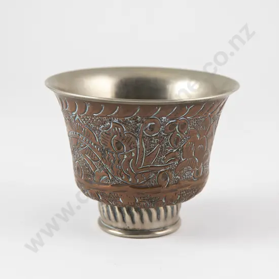 Tibetan 19th century copper tea bowl