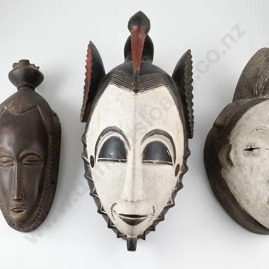 Three African masks