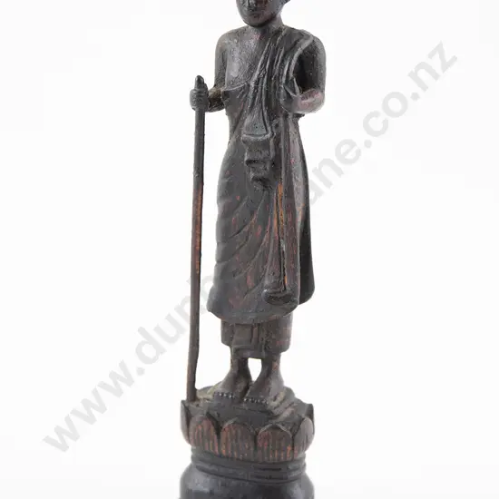 19th Century Carved figure of a monk