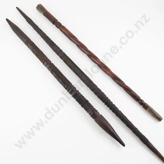 Three African Talking sticks