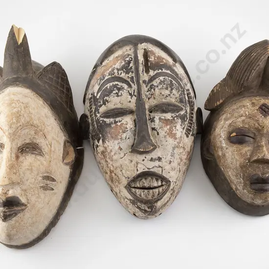 Three African masks
