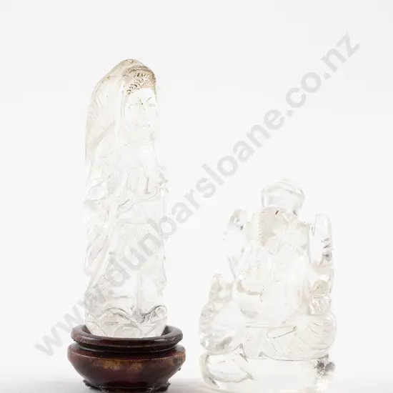 Two Chinese Rock Crystal Pieces