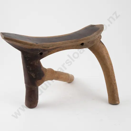 Hardwood stool. Dinka tribe