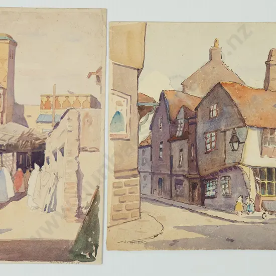 John Weeks (1888-1965) - Two Watercolour Sketches