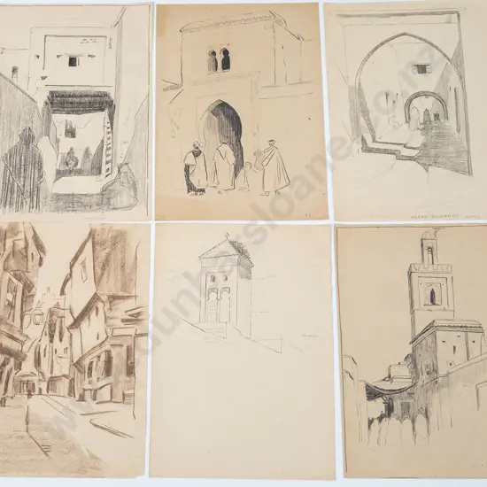 John Weeks (1888-1965) - Seven Various North African Architectural Studies