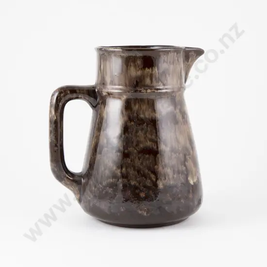 NZ Potteries Wellington Mottled Brown Jug