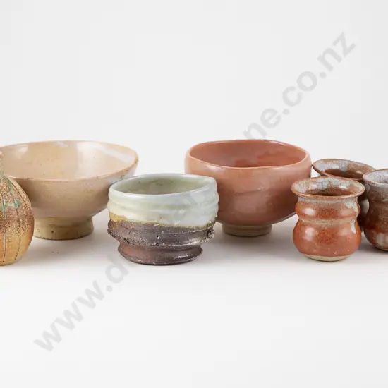 Seven Various Japanese & NZ Studio Ceramic Pieces