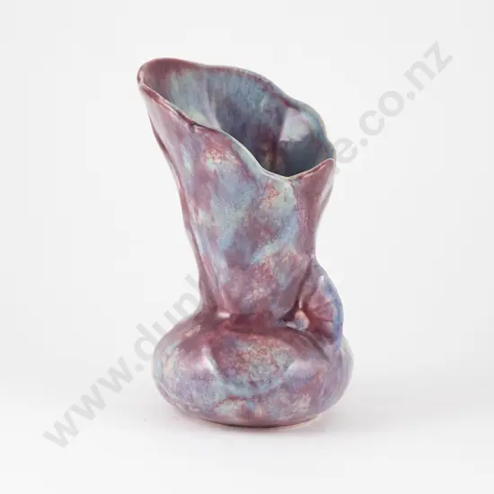 Crown Lynn Multicoloured Glaze Ewer Vase