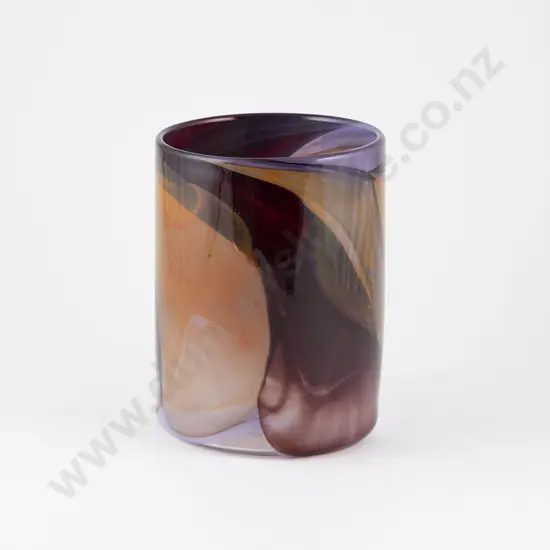 Tony Kuepfer Cylindrical Glass Vase