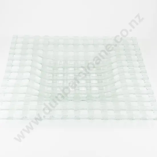Sylvia Kaiser Large Lattice Glass Table Bowl