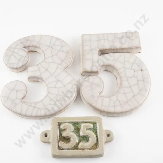 Doreen Blumhardt Ceramic Numbers 3 & 5