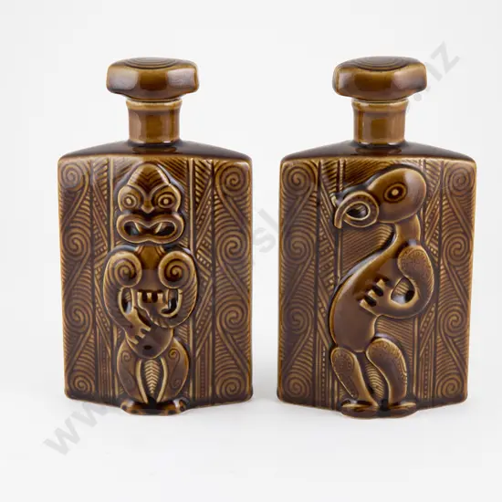 Pair of Wine Bottles Harry Hargreaves and Dave Jenkins Designed for Lincoln Wines