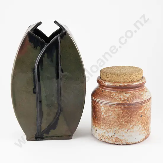Barry Hockenhull Jar and Peter Vendelbosch Slab Vase
