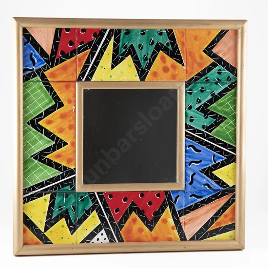 Warren Tippett Square Ceramic Tile Framed Mirror