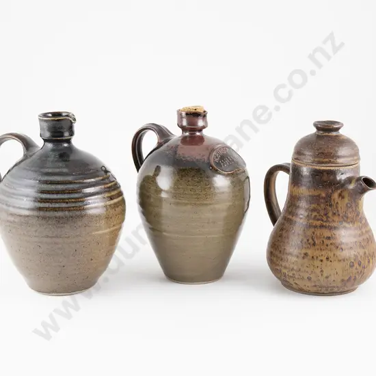 Waimea Pottery Two Bottles and a Coffee Pot