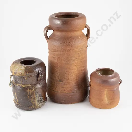 Bruce & Estelle Martin Three Cylindrical Vases