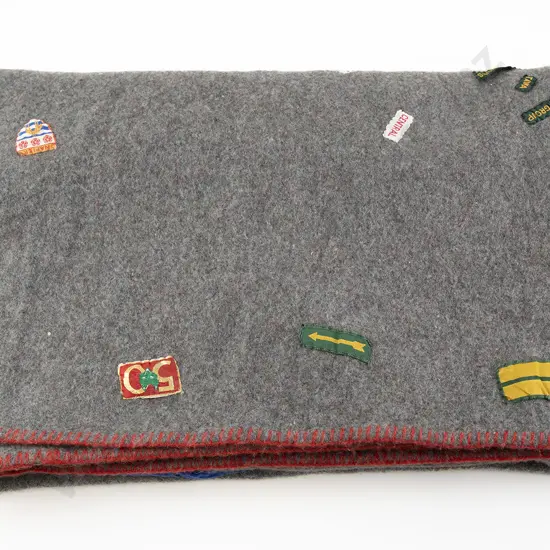 Vintage Boy Scout Blanket with Badges