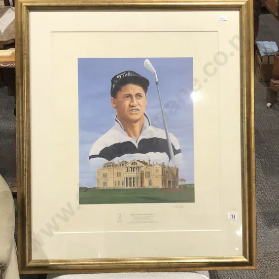 R.Poulton "Michael Campbell At St.Andrews" Ltd Ed Print