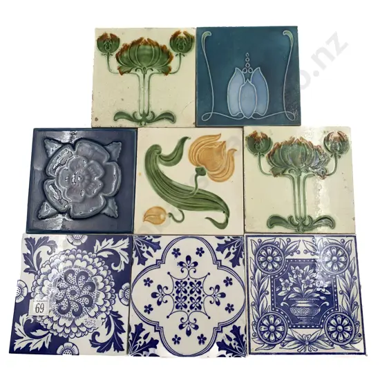 Eight Victorian Tiles
